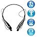 Wireless Headphones Bluetooth Sports Stereo Earphones Hands-free Neckband Style Headset Universal (Black)