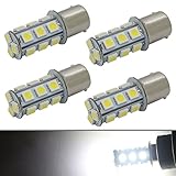 CIIHON 1156 BA15S LED Bulb Lights White 6000K 1141 7506 P21W 18-5050SMD for Turn Signal Backup Reverse Interior Tail Bulbs Super Bright 12V Replacement,1 Year Warranty(Pack of 4)