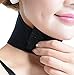 esowemsn Unisex Self Heating Tourmaline Neck Brace - Breathable Spontaneous Heat Soft Adjustable Cervical Collar Magnetic Therapy Neck Guard (Black)