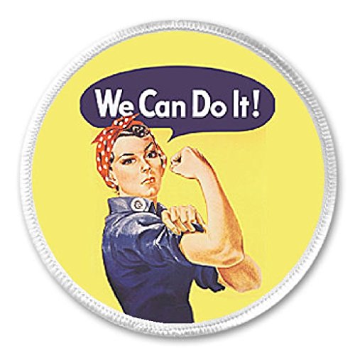 A&T Designs We Can Do It! Rosie the Riveter 3" Sew On Patch Propaganda