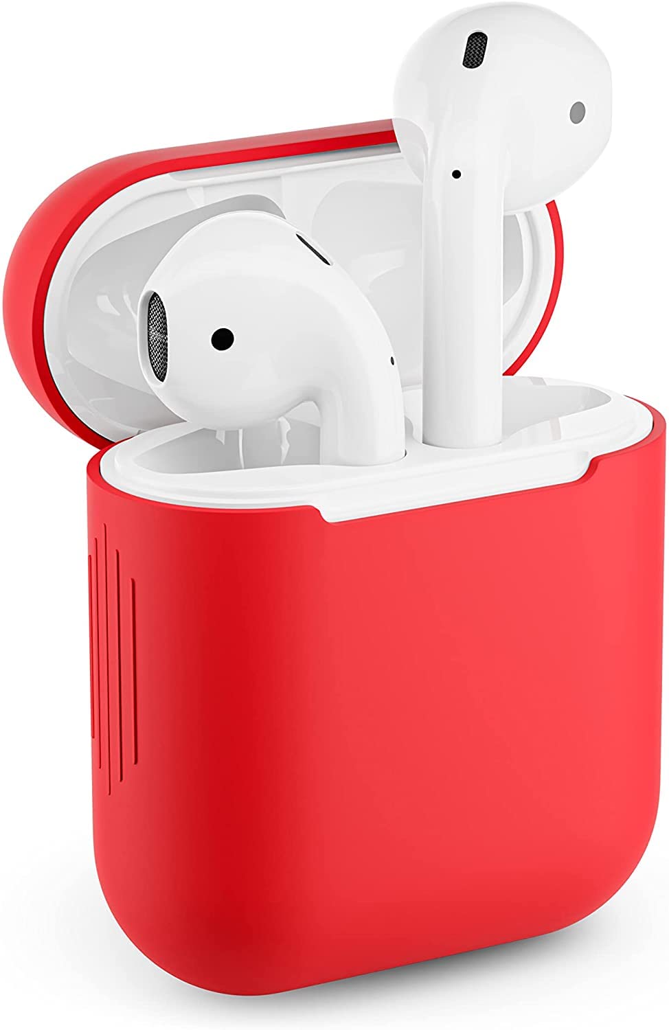 Protective Case for Apple Airpods 1 Silicone Case Airpod Case (Red)