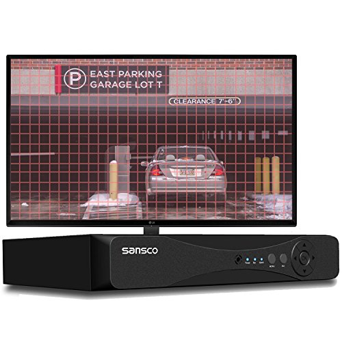 SANSCO-1080p-HD-CCTV-Camera-System-4-Channel-5MP-DVR-4pcs-2MP-Weatherproof-Outdoor-Camera-Dome-and-Bullet-Night-Vision-Vandal-Proof-Casing-Motion-Detection-Email-APP-Alert-No-Hard-Drive