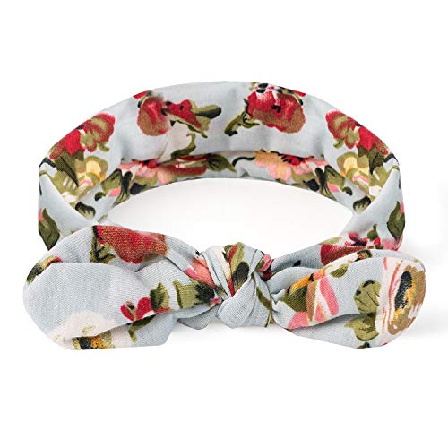 Dlala Women Headbands 6pcs Turban Headwraps Hair Band Bows Accessories for Fashion Or Sport (Boho Floral)