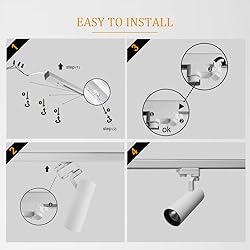 UPO 5-LED Track Lighting kit, 1500lm/15w CRI90
