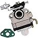 Carburetor for Troy-Bilt TB26TB; TB475SS; TB490BC; TB425CS Gas Trimmer replacing OEM: 753-04296, 753-04745 primary