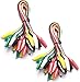 WGGE WG-026 10 Pieces and 5 Colors Test Lead Set & Alligator Clips,20.5 inches (2 Pack) primary