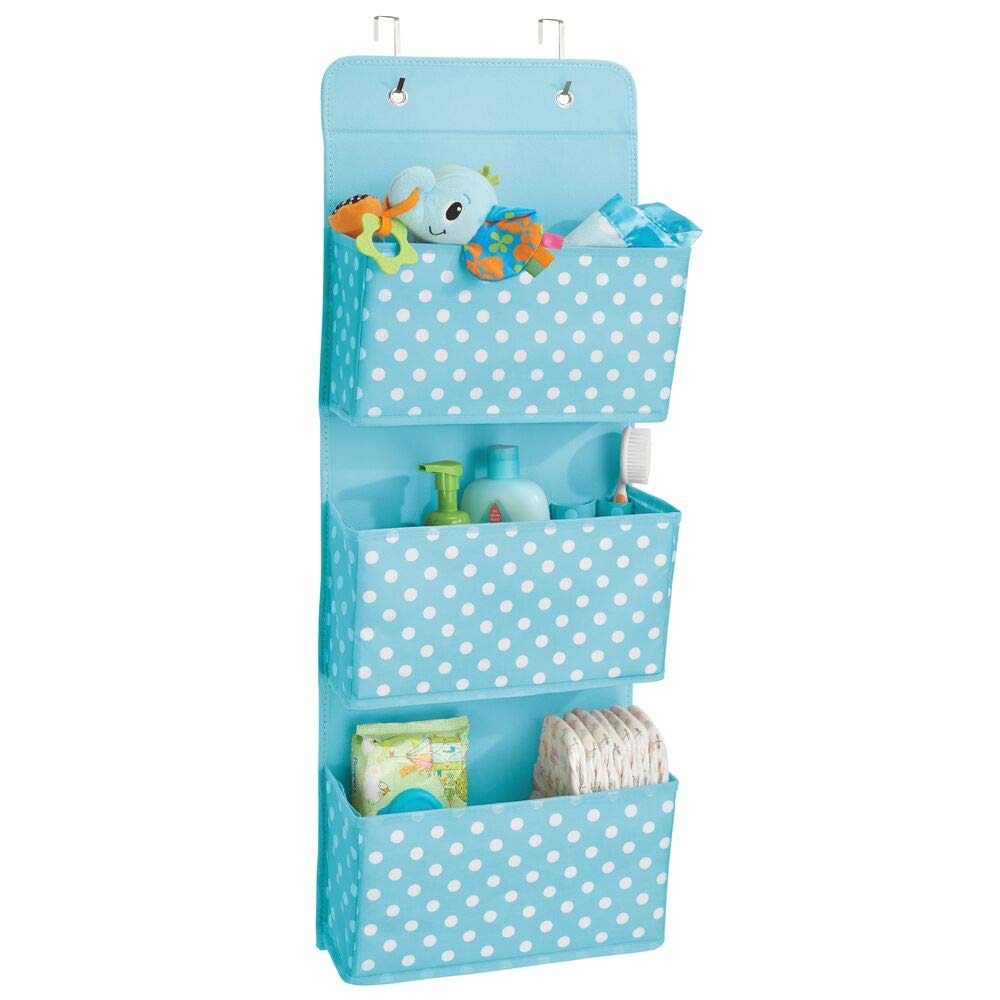 mDesign Soft Fabric Wall Mount, Over Door Hanging Storage