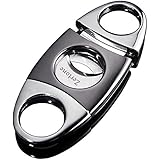 Perfect Cigar Cutter Guillotine Stainless Steel Double Blade, 23mm Max. Cigar Diameter Guillotine Cigar Cutter (Gun Color)