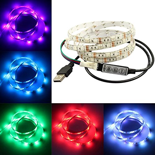 Happy Hours - 30 Beads Per Meter Colorful Light Strings / Waterproof RGB Bicycle Wheel Lights / LED Bike Light Wheel / Color changing LED Strip Front And Back (2.0 Meters) - Thumbnail 4