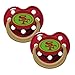 NFL Football Team Logo Baby Infant Glow In The Dark Pacifier 2-Pack (San Francisco 49ers)
