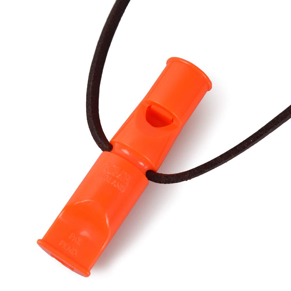 ACME Double Tone Dog Whistle No. 640 / No. 641 - Professional Double Whistle with 2 Beeps & Free Leather Strap - Standardised Frequency (No. 640/dg Orange)