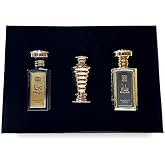 Naseem Tahmid Luxury Fragrance Gift Set – Dunya Perfume Spray 100ml, Salwa Alcohol-Free 100ml & Concentrated Perfume Oil 10ml – Long Lasting Unisex Collection