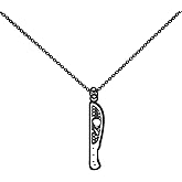 WUSUANED Horror Movie Character Necklace Scary Mask Knife Jewelry Jason Killer Gift For Horror Fans