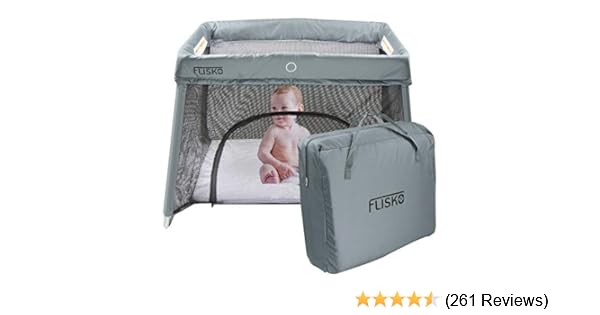 flisko 2 in 1 travel crib