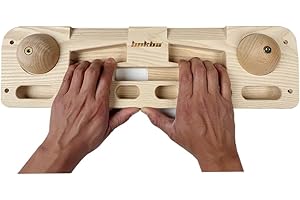 BEAUTI4U Climbing Hangboard - Hangboard Rock Climbing，Wooden Climbing Board Trainer for Strengthen Fingers and Grip，Climbing Fingerboard with Installation Kit