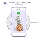 YINLAI iPhone 8 Plus/7 Plus Pineapple Case, Super Slim Hybrid Silicone Rubber Bumper Hard PC Cover Girly Women Shockproof Protective Phone Cases for iPhone 8 Plus/7 Plus, Purple Pineapple/Lavender