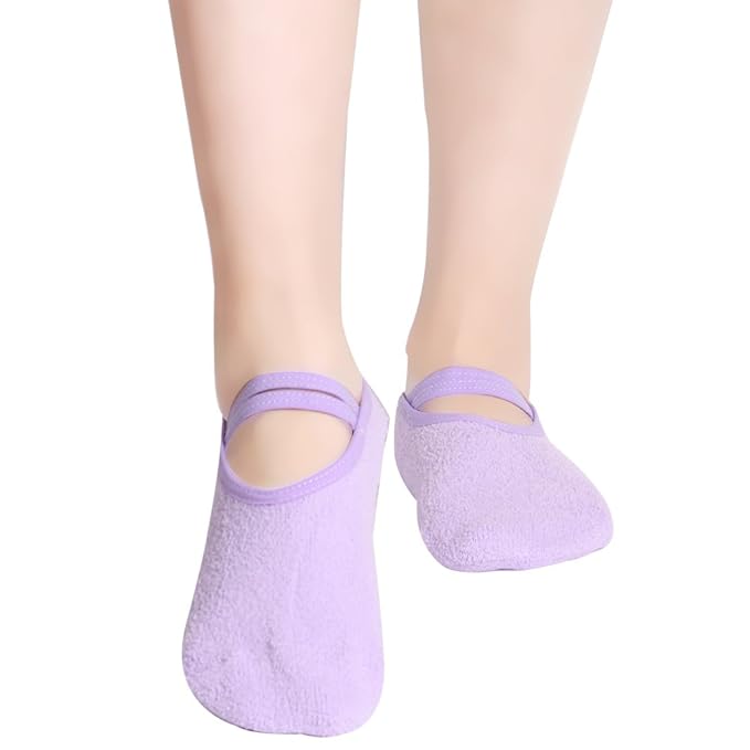 Amazon.com: Mujer Calcetines de yoga, casa Slipper Ballet ...