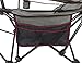 ANIGU Mesh Lounge Reclining Folding Camp Chair with Footrest (Gray)