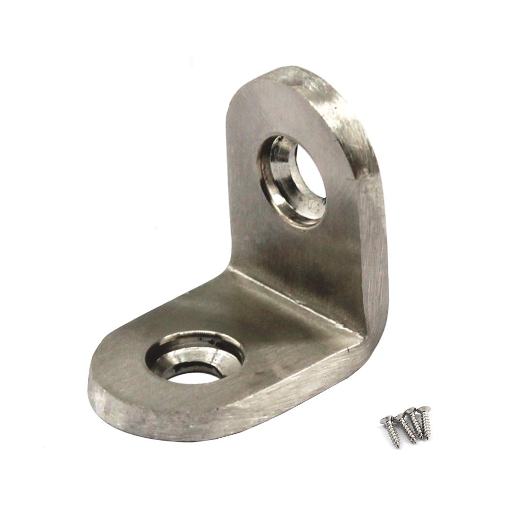 (30 Pieces) 20x20x3mm Angle Connector Corner Brackets (Thickness 3mm) Stainless Steel L Shape Brace Brackets with Screws
