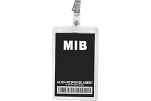 ERDOGLY MIB Men in Black Novelty ID Badge Prop Costume, Spy Detective Party Favors Secret Agent ID Card Holder Mystery Party Supplies
