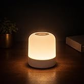 Luminária de Mesa LED Premium 360° Touch, 3 Modos de Iluminação (Quente, Neutra e Fria), Recarregável USB Sem Fio, Abajur Com