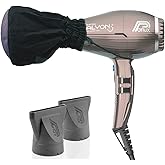 Parlux Alyon Bronze Hair Dryer + M Hair Designs Metal Mesh Diffuser Bundle &ndash; Lightweight, Ionic, Fast-Drying Professional Blow Dryer for Frizz-Free, Salon-Quality Hair