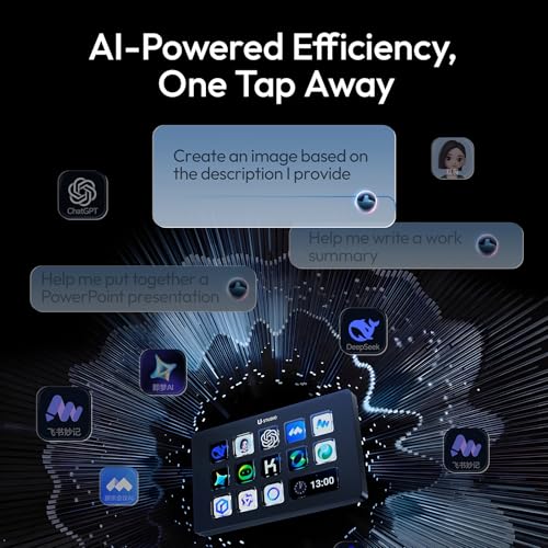 ULANZI Upgrade D200H 7-in-1 Deck U-Studio Stream Controller Keyboard, 14 LCD Keys, 13 Customizable Macro Keys Dock to Control Apps and Software, Trigger Actions in OBS, Twitch, YouTube, for Mac/PC