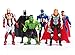 Superheroes The Avengers Batman Superman Iron Man Hulk Thor Captain America Joint Moveable PVC Figure Model Toys 6 Pieces