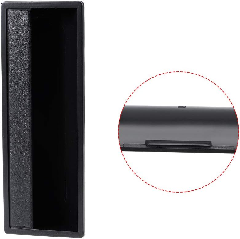 sourcing map Flush Pull Finger Insert Recessed Cabinet Handles 109mm x 40mm x 20mm Black 5Pcs - Image 4