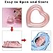 Jellydog Toy Heart Pool Float, Inflatable Glitter Swimming Ring, Sweet Love Tube Float, Summer Swim Pool,Girls Beach Toy, Water Fun Party Toy for Adult, Rose Gold