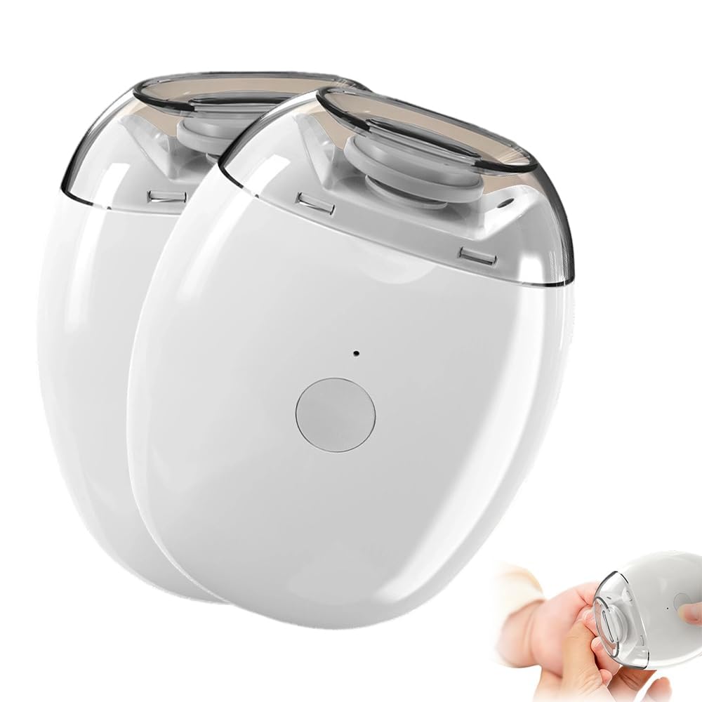 Photo 1 of 2 Pcs Universal Automatic Fingernail Grinder, 2026 Portable 3 in 1 Electric Nail Clippers with LED Light & 3 Speeds, Silent Auto Fingernail Cutter and Polishing Trimmer