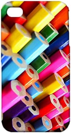 Iphone 4 4s Matite Colorate Sfondo Per Cellulare Popolare 3d Design Posteriore Custodia Per Iphone 4 4s Cover Hd Amazon It Elettronica