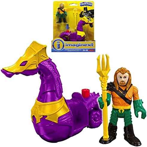 Aquaman &amp; Seahorse Imaginext Figures 2.5"