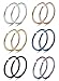 FIBO STEEL 20G 5PCS Stainless Steel Body Jewelry Piercing Nose Ring Hoop Nose Piercing
