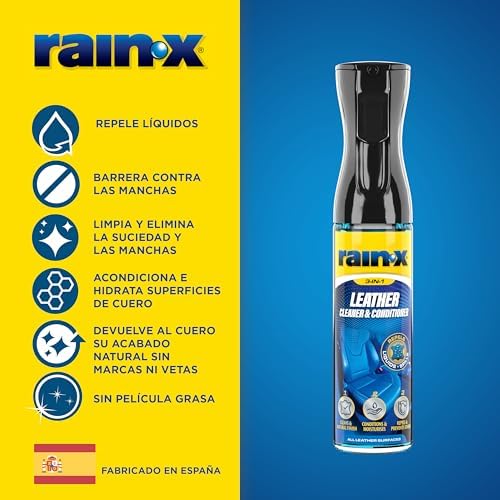 Limpia Tapicerías Cuero Coche - Limpia,Nutre y Repele Manchas -300ml
