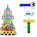 XUELIEE 103 pcs Educational Magnetic Sticks Building Blocks Toys, Magnetic Tiles Construction Blocks 3D Educational Toy Set for Kids (103pcs+bag)