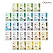 DERMAL 26 Combo Pack Collagen Essence Korean Face Mask (Green & Yellow) - Hydrating & Soothing Facial Mask with Panthenol - Hypoallergenic Sheet Mask for All Skin Types - Home Spa Treatment Mask