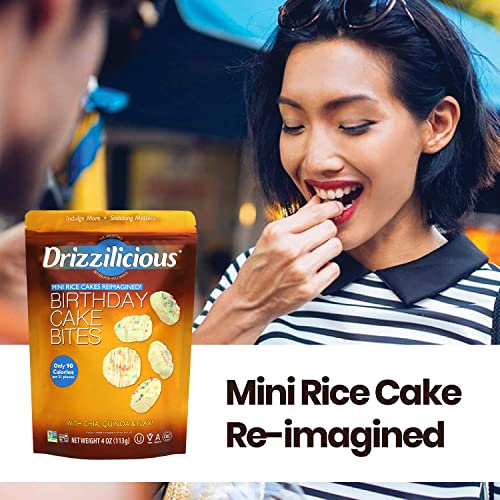 Drizzilicious Birthday Cake Snacks 4oz 6 Pack Gluten Free Mini Snack