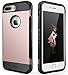 iPhone 7 Plus Case Shockproof Anti-Scratch Protective Heavy Duty Dual layer Rugged Cover Non-slip Grip Case for iPhone 7 Plus-Matte (Rose Gold)