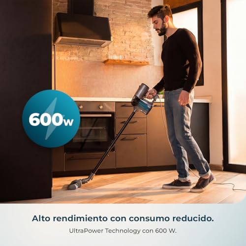Aspiradora Escoba con Cable Conga Thunderbrush 560 Neo. 600 W, 2 en 1, Tecnología ciclónica, Filtro de Alta eficiencia, Radio de acción 6 Metros, Incluye 2 Accesorios, Cable 4,5 m — foto 7 de 8