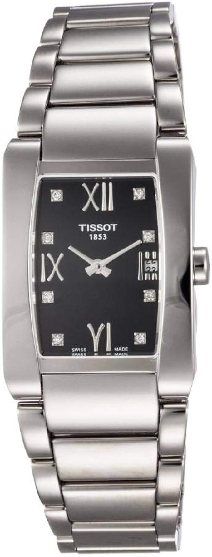 Tissot Women's T0073091105600 TTrend GenerosiT Black Dial Stainless Steel Watch Tissot