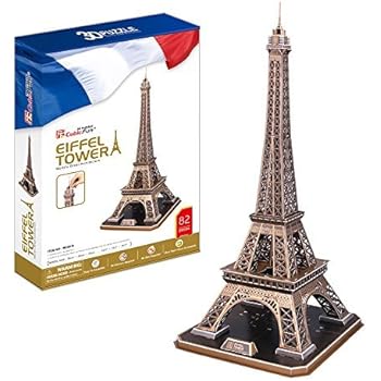 Amazon.com: CubicFun MC091h Eiffel Tower Puzzle, 82 Pieces ...