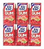 Tic Tac Sugarfree Cool Watermelon Gum | Tic Tac Cool Watermelon Gum | Sugarfree Watermelon Gum | Pack of 6 | 56 Pieces Per Pack