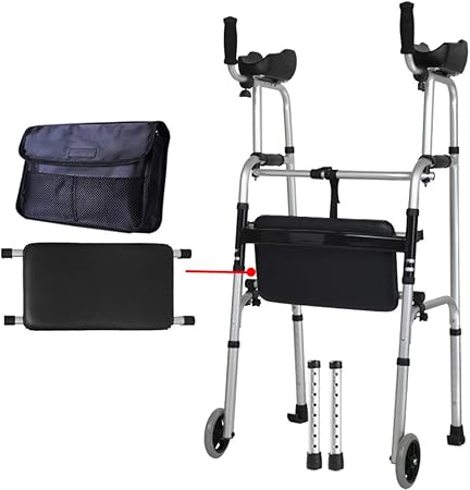 foldable zimmer frame with wheels