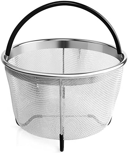 Aterod Steamer Basket for 6 or 8 Quart Instant Pot Pressure Cooker, Stainless Steel Steam Insert with Premium Silicone Handle and Non-Slip Legs for 6 or 8 quart Instant Pot,Other Pressure Cookers/Pots