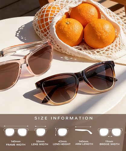 KALIYADI Womens-Sunglasses Polarized Sunglasses-Womens Trendy: Retro Sun Glasses with UV Protection for Travel Driving