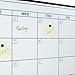 Lockways Dry Erase Calendar Whiteboard, Magnetic White Board Calendar Monthly 48 X 36 Inch, Ultra-Slim Black Aluminium Frame