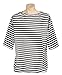 Alexanders Costumes Striped Shirt, Black, Large