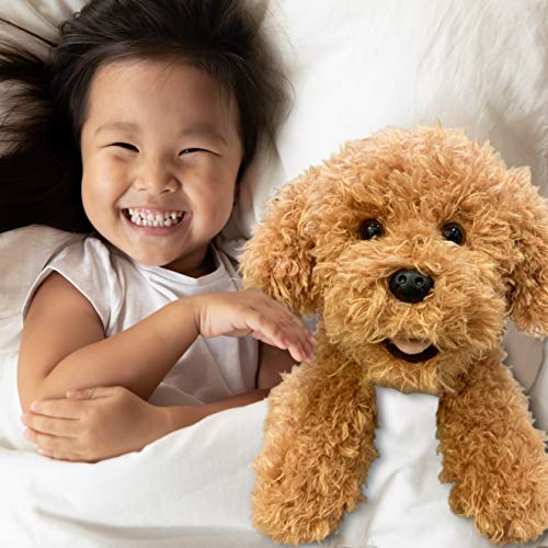 stuffed goldendoodle dog