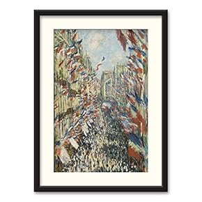 Black Framed Canvas Wall Art Famous Painting Home Artwork Decoration for Living Room, Bedroom - 23x31 inches